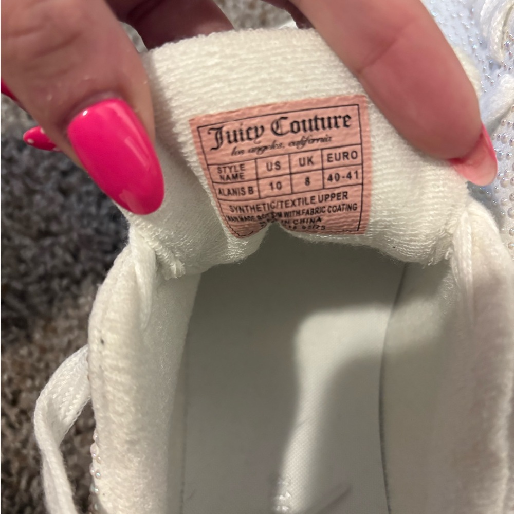 Juicy Couture White Studded Sneakers - Picture 4 of 4